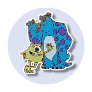 Monsters Inc. Disney Pin: Mike Wazowski and Sulley Waving